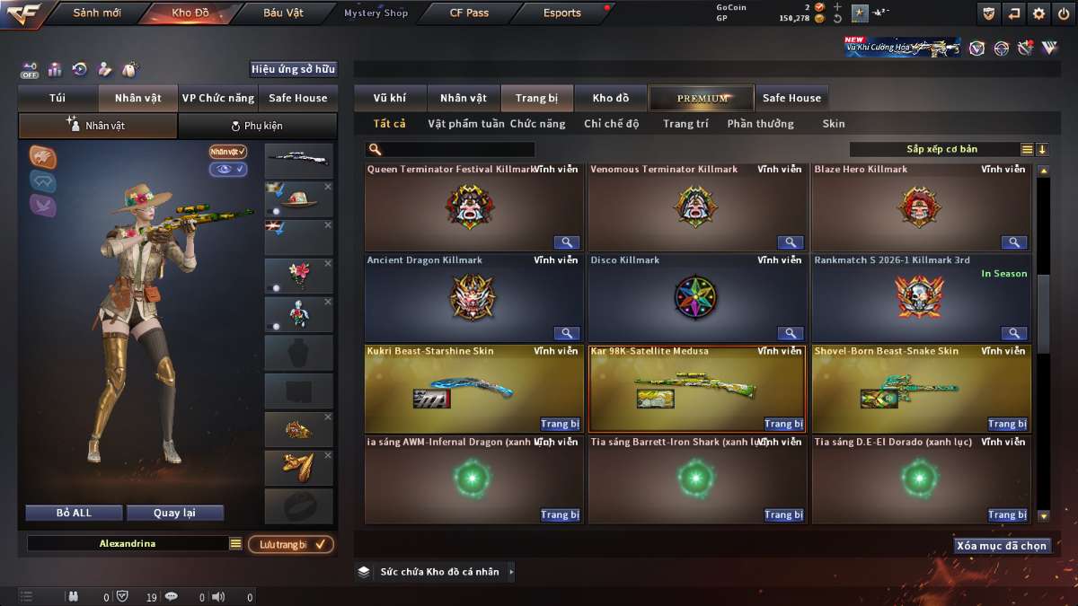 shop acc cf uy tin gia re
